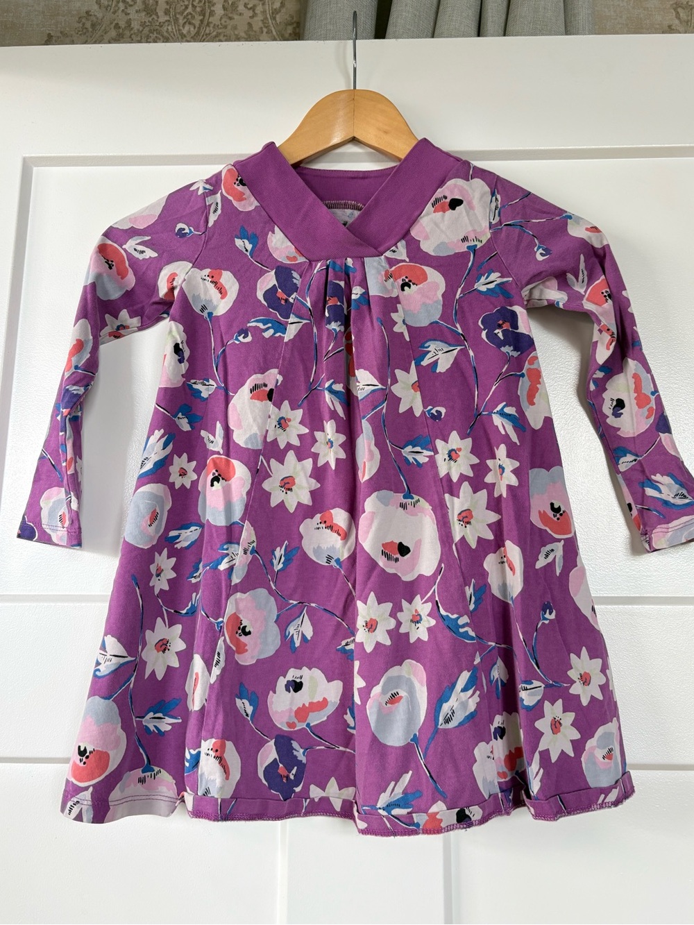 Tea Collection Pink Purple‎ Floral Girls Top